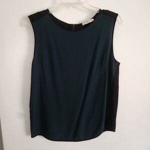 Sandro Tank Top Forest Green And Black Size 3 Business Career Wear, size large